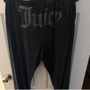 Juicy Couture Black Velour Trousers